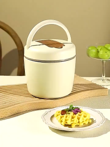 (ORICOD)Lunch Box Vacuum 1.2L Bulat - Kotak Makan Tahan Panas 6 Jam Stainless Steel 304