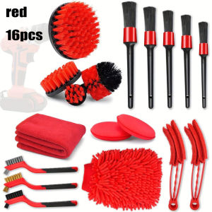 Nylon Round Cleaning Brush Set for Electric Drill High-Density Bristle Carpet And Glass Cleaning Tool for Grout Tiles Kitchen