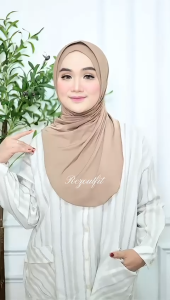 HIJAB INSTAN JISOO PLUS INNER JERSEY /  Bergo Instan Meleyot Plus Inner Jersey Spandek