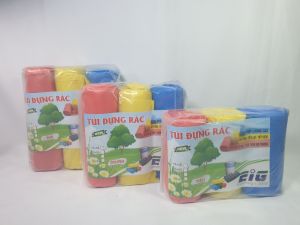 Túi đựng rác 3 cuộn (1kg) đựng rác sinh học tự phân hủy cỡ nhỏ trung đại loại màu và đen