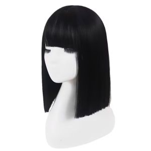 Phụ Kiện Tóc Giả Dài Thẳng Đen Tự Nhiên Cho Nữ Kiểu Tóc Ngắn Gọn Phong Cách Công Chúa Phụ Kiện Tóc Giả Toàn Bộ