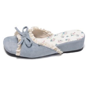 YX | Thick Sole Elevating French Style Slippers