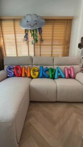 ส่งไว! ลูกโป่งรับซัมเมอร์ และ ลูกโป่งตัวอักษรSONGKRAN ขนาด 16นิ้ว ลูกโป่งสงกรานต์ ฟอยล์สำหรับตกแต่งงานสงกรานต์รับเทศกาลหน้าร้อน