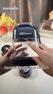MAIMEITE Blender Portable & Ice Crusher: 10 Pisau Juicer USB Rechargeable 1000ML