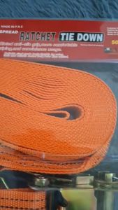 PER SET -- 10M Heavy Duty Adjustable Ratchet Cargo Tie Down Straps Luggage Belt Rope