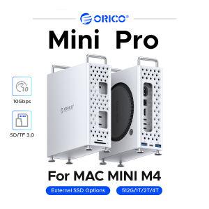 ORICO 5-in-1 MiniPro Expansion For MaMini M4 Dock With M.2(NVMe)10Gbps*1 USB-A(10Gbps)*2 SD/TF Card Reader 1TB/2TB