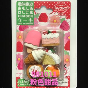 IWAKO ยางลบ 3D ตัดแต่งรูปสัตว์และสิ่งของ ลายเค้กวันเกิด ขนม พุดดิ้ง ลายการ์ตูน สีสันสดใส เหมาะสำหรับนักเรียนและผู้ที่ทำงานในออฟฟิศ