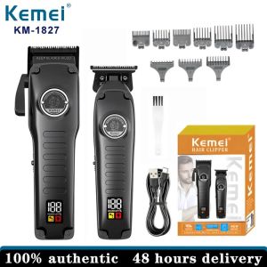 KEMEI Professional wireless hair clipper set rechargeable electric hair clipper KM-1827best hairdresser