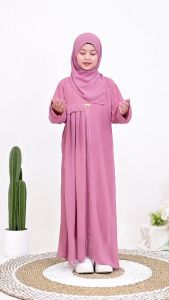 Gamis Anak Perempuan Aishwa Muslimah dengan Renda Motif Elegan - Usia 5-13 Tahun Plus Size - Baju Syari