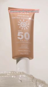 BUY 1 TAKE 1 ADORN Tinted Sunscreen SPF50 PA+++ Face Sunblock Natural Tint Lightweight Non Greasy UV Protection Makeup Base 50g