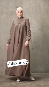Fashion Muslim Wanita Terbaru Katun Toyobo Fodu Terlaris | gamis kondangan harian busui friendly - Azkia Dress