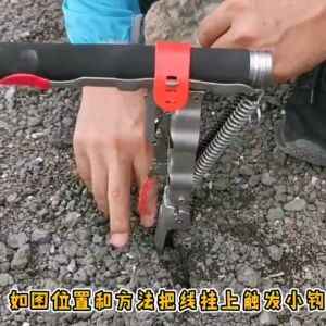 Fishing Rod Holder Automatic Rebound Spring Fishing Accessories Foldable Stainless Steel Alatan Memancing Pemegang Joran