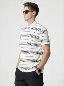 Enjeolon | Retro Style Tencel Short Sleeve POLO Shirt