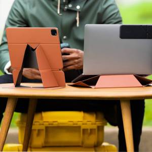 MOFT Vegan Leather Folio Stand with Multiple Viewing Angles Magnetic Cover with Auto Wake/Sleep For iPad Pro 12.9 Pro11 iPad Air
