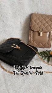 Tas Selempang HP Wanita Inayah Tali Rantai Gold