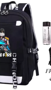 Tas Ranael Anak Sekolah Laki Laki Sd Smp Fashion 4in1 FF BK 0134 Ransel Cowo Paket Murah
