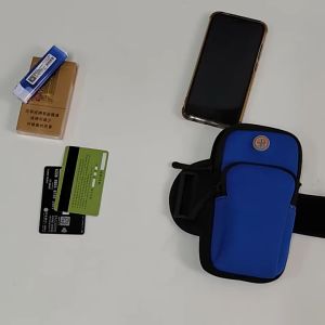 Waterproof Sport Arm Bag 2 Zipper Phone Bag Earphone Hole Portable Armband Pouch Fitness Exercise Phone Bag Case Cover