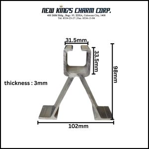 Heavy Duty Aluminum Y- holder Bracket for Signage Board/ Glass Holder/ Advertising Board Support