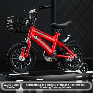 BONINGYU | Auxiliary Wheel Kids Bicycle 12 Inch