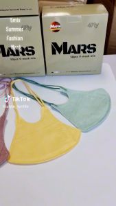 Dadu Geometric Triangle Zip Zap Monogram 5D Duckbill 3D Face Mask 6D Earloop/Headloop Adult Design V-Mask 50/box (Mars)