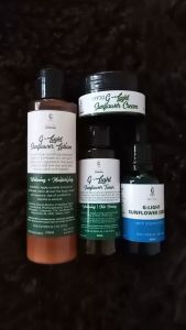 Sunflower Oil Skin Care Set: G-Light Sunflower Set for Skin Whitening & Firming
