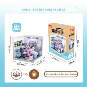 Jaki | Super Town Cavy 2025 Bộ Xây Đựng Mới Quà Sinh Nhật Cho Bé Gái