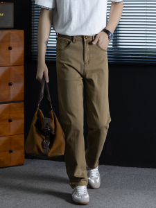 PERDONTOO | Washed Men Straight Jeans Comfortable Stylish