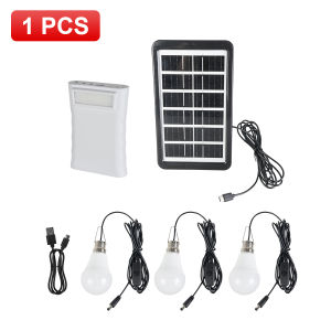 380000LM Solar Energy Light Kit 4 LED Bulb High Power USB Charged Portable Solar Panel Lamp Outdoor Camping Emergency Tent Light