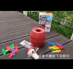 JOYL BIG SIZE FAMILY SIZE JUMPING PIRATE GAME WITH COINBANK