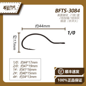 High Quality Bare Hook 3084 Shrimp Decorative Belt High Strength Hair Hook Sichuan Fly Fishing Outdoor Camping Travel Gear