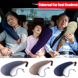 【Local Shipping】New Car Seat Headrest Sleep Pillow Universal Creative Travel U-shaped Car Neck Pillows Auto Soft Sleeping Support Cushion