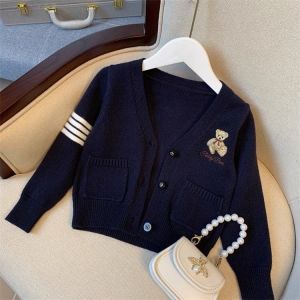 Fashionable Korean Style Bear College Jumper Set
