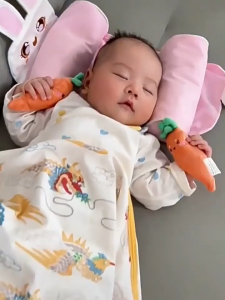 Baby Soothing Sleeping Toy Infant Anti Startle Jump Hand-held Loop Doll Rope Newborn Sleeping Toys