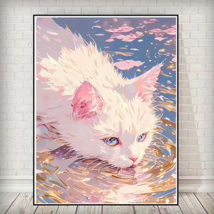 Cute Kitten Cat Fantasy Animal Art Jigsaw Puzzle 500/1000/1200/2000PCS Immersive Puzzle Game Calming Art Gift for Adults