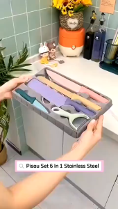 Pisau Dapur SULTAN Keramik Set 6IN1 MACARON PISAU JERAMI GANDUM Kitchen Knife / pisau warna warni Stainless Steel Anti Lengket