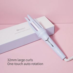 SimplusPink Automatic Hair Curler 360° Rotatin Quick Heat Curling Iron Hair Styling 32mm/28mm