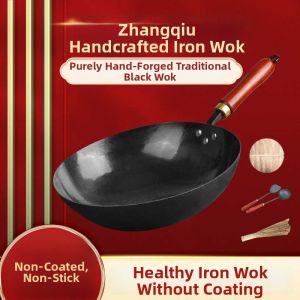 Hand Forged Non-stick Iron Wok