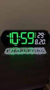 5506 Bright Digital Alarm Clock Wall Hang Or Display Stand 3 Different Alarm Time