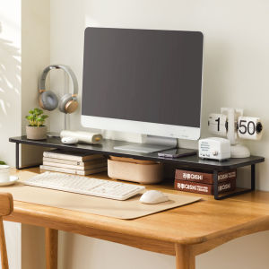 MLZH | Monitor Riser Desk Organizer Storage Shelf