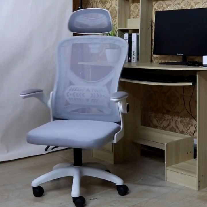 Ergonomics Chair Adjustable Office Chair Computer New Style Mesh Office Chair Ergonomic Gaming Chair Armrest with Height Adjustable Headrest