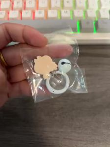 Bandai | The Cute Cartoon Hachiware Usagi Bow Accessory Keychain Pendant for Car Interior Small Pendant As An Excellent Gift for Friends