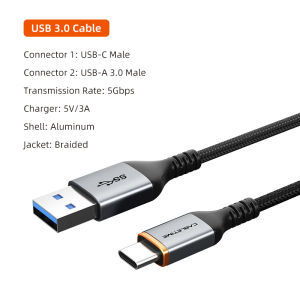 Cabletimes | CABLETIME USB C Devices C435 Nylon 5Gbps Type C USB 3.0 Cable Copper Design Fast Data Sync for Samsung Huawei