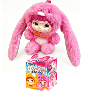 Bandai | Cute Wakuku Gen 2 Fox & Rabbit Plush Doll Blind Box Desktop Ornament Collectible Model Toy Holiday Birthday Gift