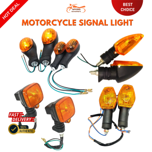 (1 SET) TURN SIGNAL LIGHT FOR TMX125/155/AEROX/BAJAJ/CT100/WAVE110 YELLOW HEAVY DUTY