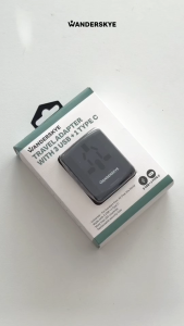 Wanderskye 3 USB + 1 Type C Travel Adaptor