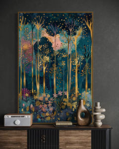 500 1000 1200 2000pcs Jigsaw Puzzle Gustav Klimt Inspired Magical Forest Autumn Art Challenging Brain Teaser Family Fun