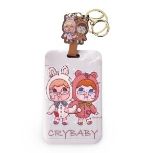 SG🇸🇬Cute Hardcase Cardholder with Retractable Badge Reel for Ez-link/ID pass