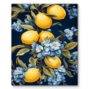 Jigsaw Puzzle for Adults 500/1000/1200/2000PCS Lemon Tree Scenery Artwork Mindful Game Stress Relief Decor Gift Frameless