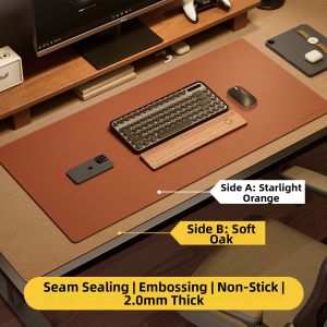 XingHeChenMian | Luxury Large Leather Mouse Pad Desk Mat