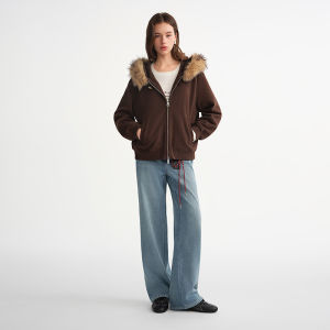 DUSHU | Shapable Removable Fur Hooded Jacket
